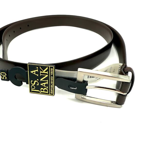 Jos. A. Bank Brown Leather Dress Belt Size 50 / 125 NEW - Picture 14 of 16